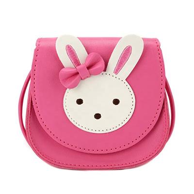 China Lady Little Rabbit Ear Bow Body Cross Purse, PU Shoulder Purse for Kids Girls Toddlers for sale