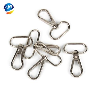 China Classic 47x38mm Small Iron Snap Hook Chain Clip Hook Lanyard Hardware Metal Bag Hook Swivel Hook for sale