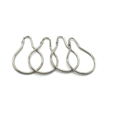 China Modern Window Hardware 12 Pieces / Set Heavy Duty Bathroom Curtain Hook Stainless Steel Drum Curtain Ring for sale