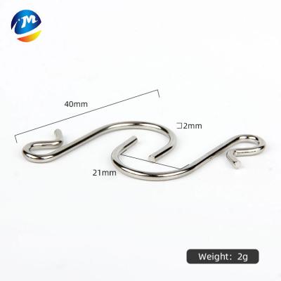 China Portable bedroom kitchen hook type small s hooks good quality metal s hooks iron hanger s-shaped hook for sale