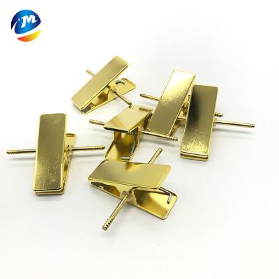 China Antiseptic 75mm Length U Shape Gold Metal Garter Pants Cut Iron U-shaped Pants Cut for sale