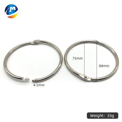 China Wholesales Supply Eco-friendly Promotional Office Binding Grebiche Ring Iron Metal Wire Book Binding Rings for sale