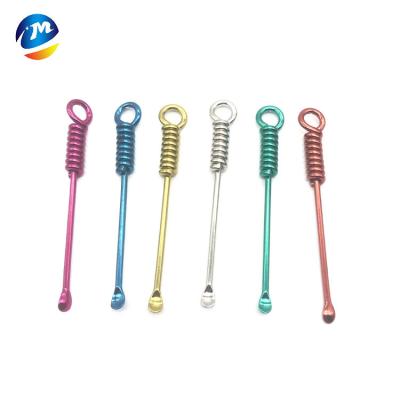 China Hot Selling Multi-Color Eco-friendly Clean Spoon Alloy Ear Cleaning Tools Pick Ear Spoon Scoop for sale