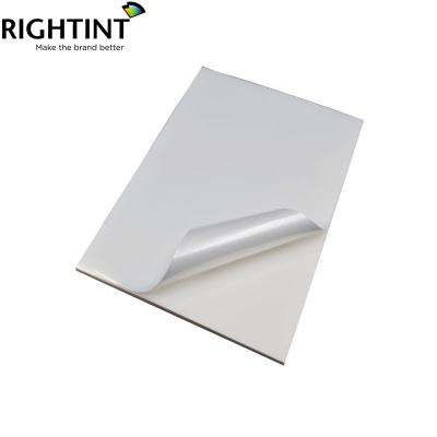 China Waterproof high quality self adhesive pearl white pp film glossy sticker paper suitable for laser printers for sale