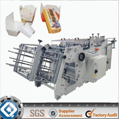 China Kundengebundene Karton-Ordner Gluer-Maschine für Papierkästen/ein Block-Kasten zu verkaufen