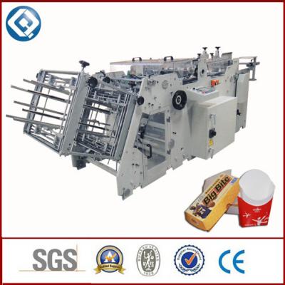 China Food Container Disposable Carton Making Machine With Glue Sealing for sale