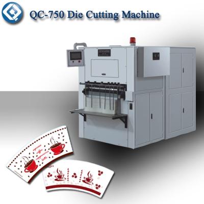 China Hydraulic System Creasing Die Cutting Machinery High Speed 80 - 150 time/min for sale