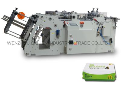 China Sever - motor Folder Gluer Machinery / Cardboard Disposable Thermocol Plate Making Machine for sale