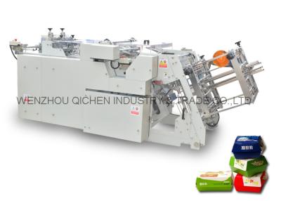 China Plastic - Glass Cover Fast Food Paper Container Making Machine With Glue Sealing for sale