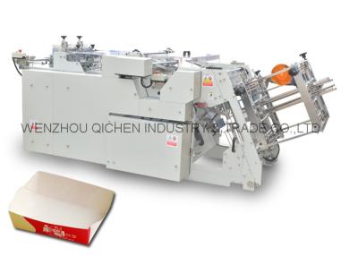 China PLC Control Paper Food Container Making Machine For Burger Box 3KW for sale