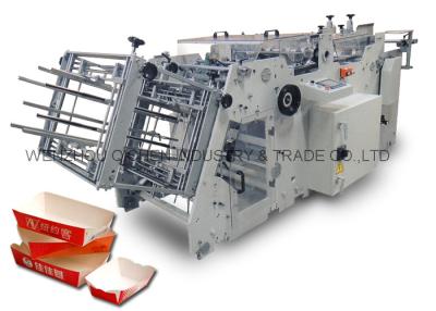 Chine Carton automatique à grande vitesse érigeant la machine de fabrication de cartons de machine/hamburger à vendre