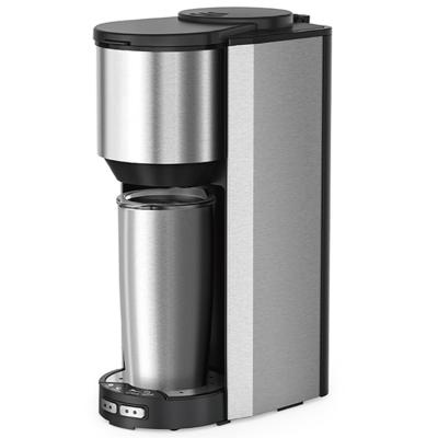 China Factory direct 0.5L AROMA function (2options) one cup stainless steel coffee maker with grinder coffee machine breakfast for sale