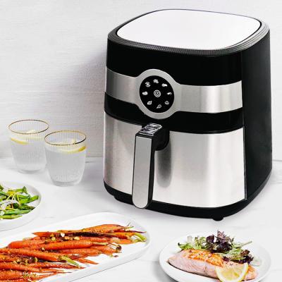 China 1800W 8L Digital Control LCD Display Touch Screen No Oil Kitchen Appliances Smart Large Air Fryer for sale