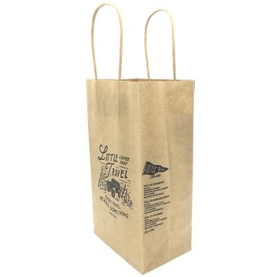 China Manufacturer Recycled Materials Price Custom With Your Own Logo Take Away Packaging Kraft Paper Coffee Bag for sale