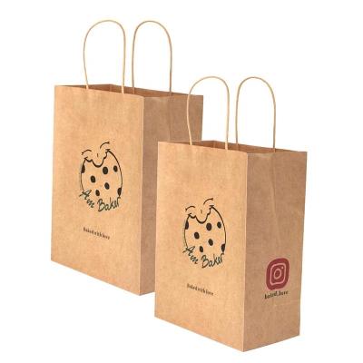 China Hot Selling Recycled Materials China Suppliers Italy Large Size No Handles Kraft Paper Bread Plastic Twisted Paper Bags With Store for sale