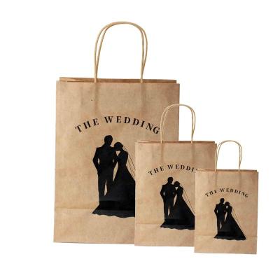 China Recycled Materials Bulk Price Party Custom Birthday Decorative Personalized Paper Bags For Weddings for sale