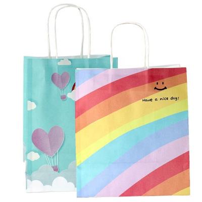 China Recycled Paper Bag Carry Out Cheap Custom Paper Materials Factory Direct Sale Biodegradable Kraft Paper Bags Wholesale Price for sale