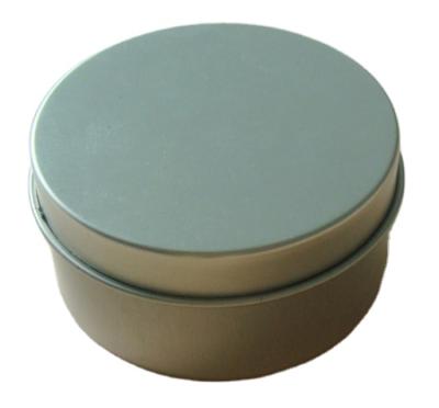 China Racycling Material Round Packaging Small Tin Can Cosmetic Tin Box for sale