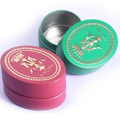 China Recyclable Small Metal Style Oval Classic Jewelry Storage Tampon Packaging Box for sale