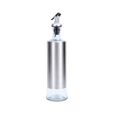 China Steamable Salad Dressing Bottle Dispenser Bottle Luxury Kitchen Using Oil Bottles With Pourer 200ml 300ml 500ml for sale