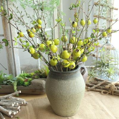 China High simulation fruit branches pomegranate simulation flowers road lead decoration makers home dry flower wall for sale