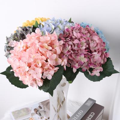 China European style wholesale high quality artificial silk flower ball high simulation large hydrangea flower for wedding for sale