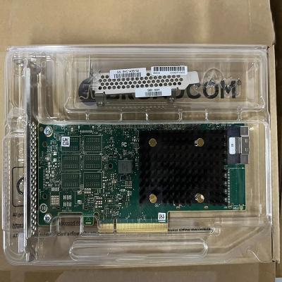 China Broadcom HBA Server Array Card 9500-8i Tri Mode Storage Cntroller SATA 6Gbs SAS 12Gbs PCIe for sale