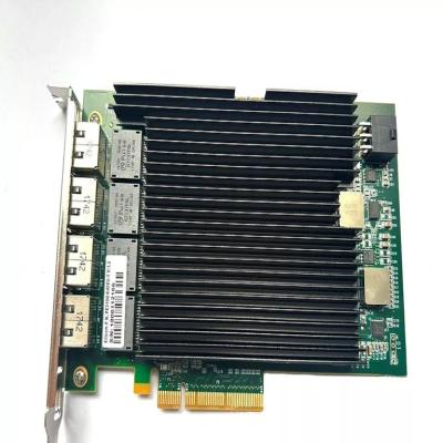 중국 실리콤 쿼드 포트 10Gb PCIe RJ45 PE310G4I40EU-T X540-T4 이더넷 네트워크 어댑터 판매용