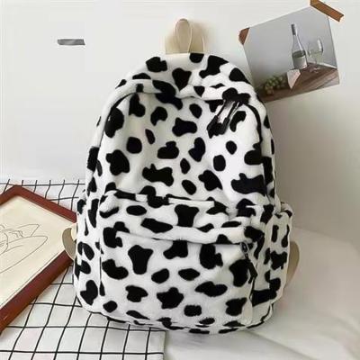 China 2022 School Bag Kindergarten Children Plush Backpack Anti-theft Cow Cattle Other Backpack Custom Printing For Girls for sale