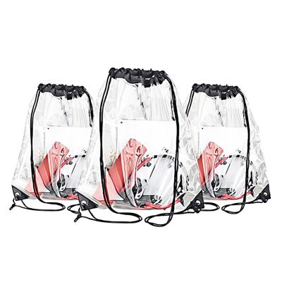 China Transparent Anti-theft Clear Bag Backpack Drawstring Bags Travel Waterproof Bag For Swimming for sale