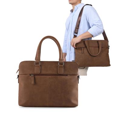 China 2021custom high quality high quality towel vegan men bags cheap mens tote leather briefcase for sale