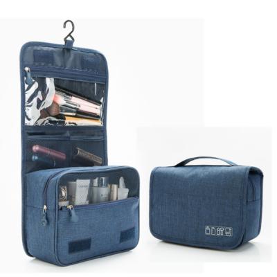 China Fashion Oxford Small Toiletry Bag Polyester Portable Cosmetic Bag Unisex Travel Custom Made Oxford Toiletry Bag for sale