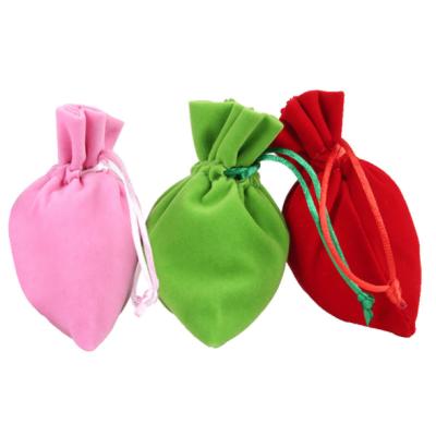 China Fashion Colorful Cotton Canvas Christmas Drawstring Gift Bags Promotion Drawstring Bag for sale