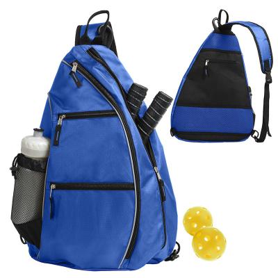 China New Arrivals Waterproof Women Men Travel Mono-Strap Pickleball Racketball Waterproof Grossbody Sling Tennis Sports Backpack for sale