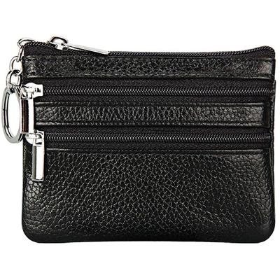 China Wholesale Designer Mini Luxury Pop Purses Small Fashion Plush PU Key Chain Zipper Tiny Coin Leather Chain Purse for Men and Women for sale