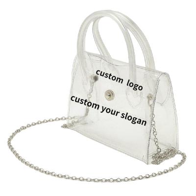 China Fashion Hot Selling Transparent Sports Cross - Body Women Messenger Handbags Designer Luxury Tote Bags for sale