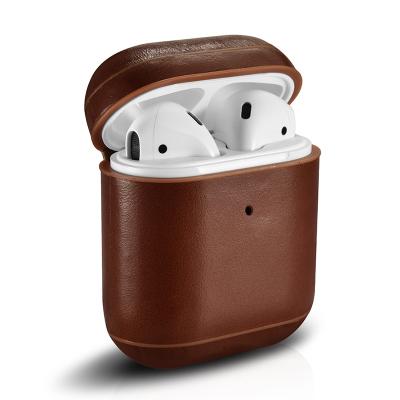 China Leather 2019 New Design Lightweight Portable Cover Device Case For AirPods Leather Case For Apple for sale