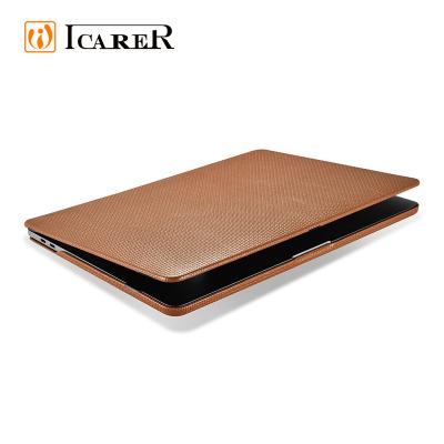 China 2021 Purely Handmade Genuine Cowhide Leather Case New Coming True For Macbook Pro 14 inch for sale