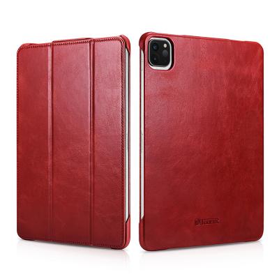 China New Arrival Anti-dirty Protective Shockproof Vintage Genuine Leather Folio Case For iPad Case 11 inch for sale