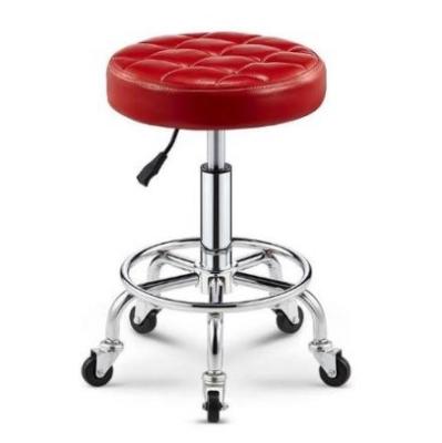 China Contemporary French Modern Style Swivel Leather Adjustable Bar Stools High for sale