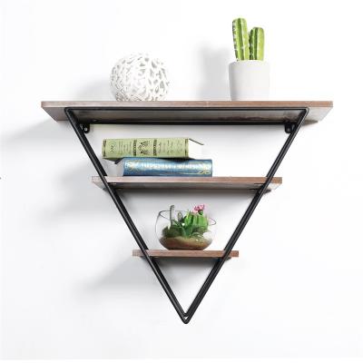 China Easy Storage Macrame Home Hanging Metal Floating Shelf for sale