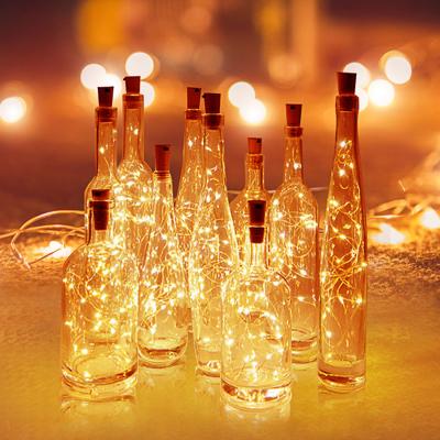 China Cork Lights for Wine Bottle Wine Bottle Lights 10LEDS 20LEDS 30LEDS Wine Cork String Lights for Glass Mason Jar Fairy for sale