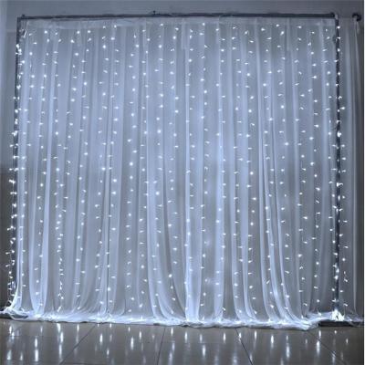 China 3M Width LED Home Outdoor Holiday Christmas Decorative Wedding xmas String Fairy Curtain Garlands Strip Party Lights for sale