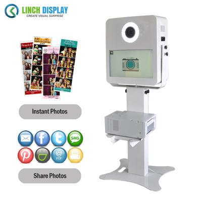 China Cheap Metal Sheet Selfie Station Photo Booth For Rental Business for sale