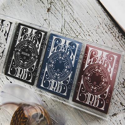 China Handmade Factory Wholesale 4 Deck Crystal Playing Card Customized Display for sale