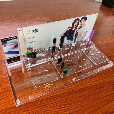 China RAY YI Factory Direct Sales Handmade Custom Wholesale Vape Juice Display Stand With High Quality Vaping E-cigarette Display for sale