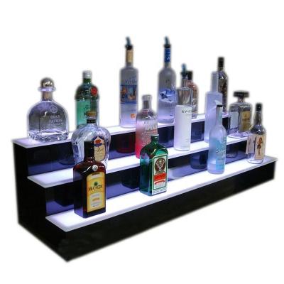 China Promotion or displaying your dot cube tiered lighted riser 3 led display box for countertop pedestal for sale