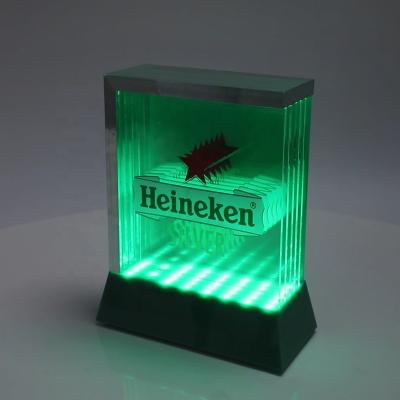 China Stores Custom Wholesale Tabletop Acrylic Led Sign Display Acrylic Led Signage for sale