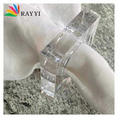 China Viable Cloth Ring Clear Bulk Hotel Easter Relay Cloth Folding Cheap Napkin Rings Display Rack for sale