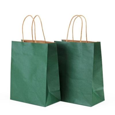 China Recyclable Wholesale Luxury Clothing Gift Kraft Paper Shopping Bag With Handle for sale